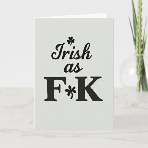 Irish As Fk Awesome Karte
