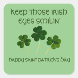 IRISH AUGT ST. PATRICK'S DAY Square Stickers