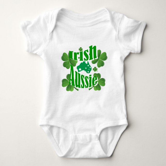 Irish Aussie Baby Strampler (Vorderseite)