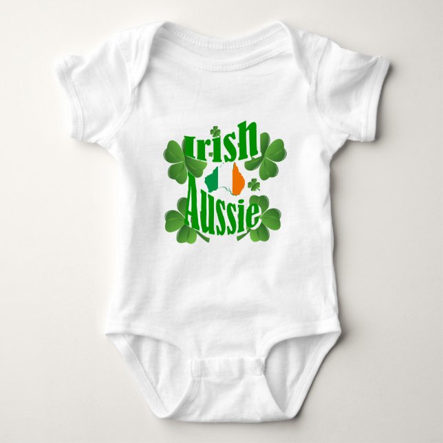 Irish Aussie Baby Strampler (Vorderseite)