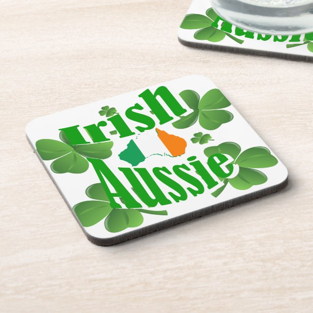 Irish aussie getränkeuntersetzer (Linke Seite)
