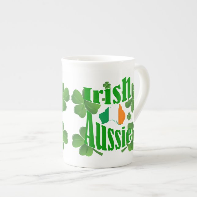 Irish aussie prozellantasse (Vorderseite Rechts)