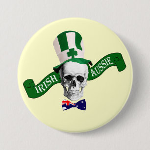 Irish Aussie St Patrick's Day Button