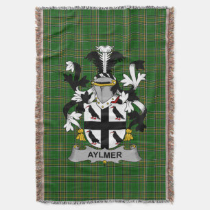Irish Aylmer Coat of Arms Familienwappen Irland Decke