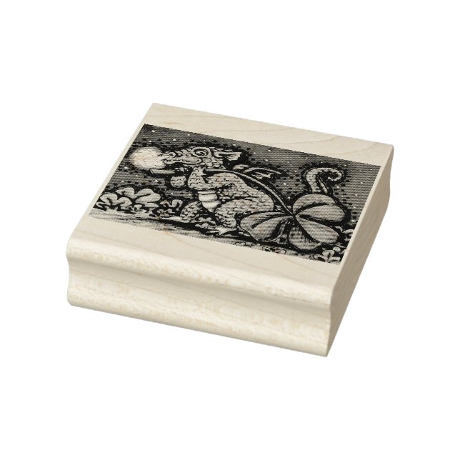 IRISH BABY DRAGON, ST. PATRICK'S DARUBBER-BRIEFMAR GUMMISTEMPEL (Stempel)