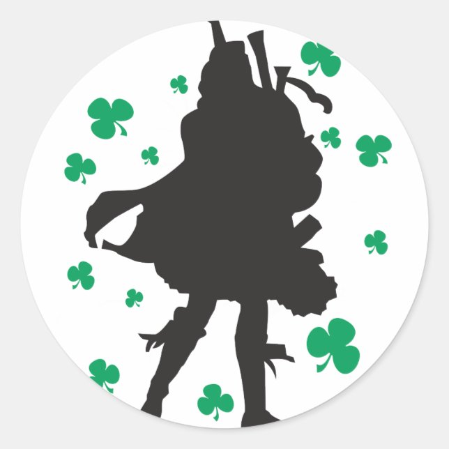 Irish Bagpiper Stickers (Vorderseite)