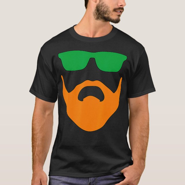 Irish Beard Ireland St Pattys Ginger Redhead Celti T-Shirt (Vorderseite)