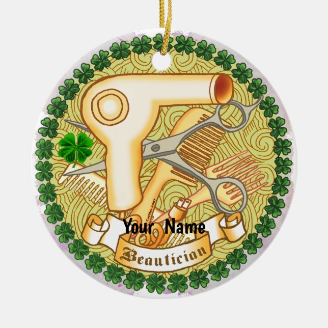 Irish Beautician Ornament (Vorne)