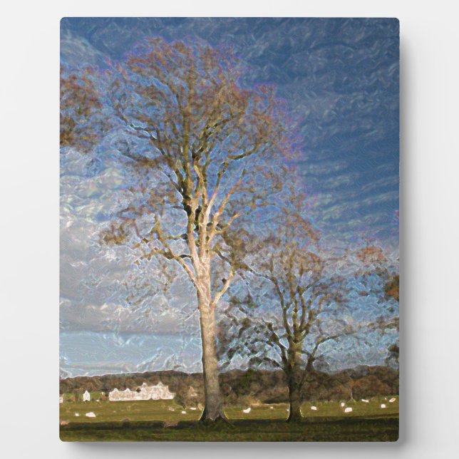 Irish Beech Trees Fotoplatte (Vorderseite)