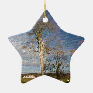 Irish Beech Trees Keramikornament