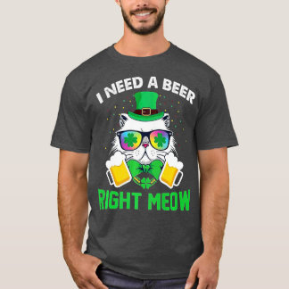 Irish Beer Cat St Patricks Day Drink lustig Pre T-Shirt