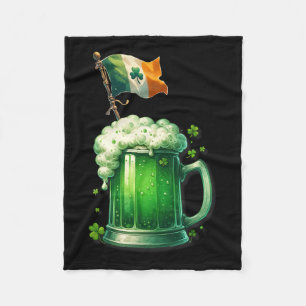 Irish Beer Ireland Flag St Patricks Day Men Women Fleecedecke