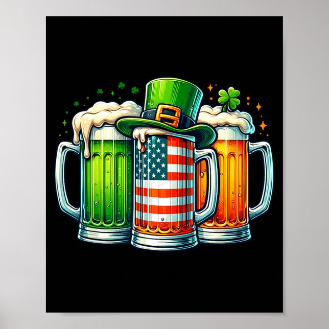 Irish Beer Ireland St Patricks Day Drinking Party  Poster (Vorne)