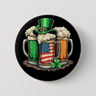 Irish Beer Ireland St Patricks Day Drinks Party Button