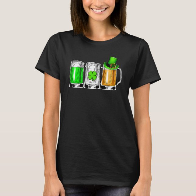 Irish Beer Liebe Ireland Flag St Patricks Day Men  T-Shirt (Vorderseite)