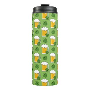 Irish Beer Tasse mit Kleeblatt Clover Pattern
