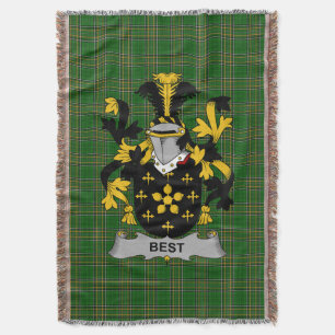 Irish Best Coat of Arms Familienwappen Irland Decke