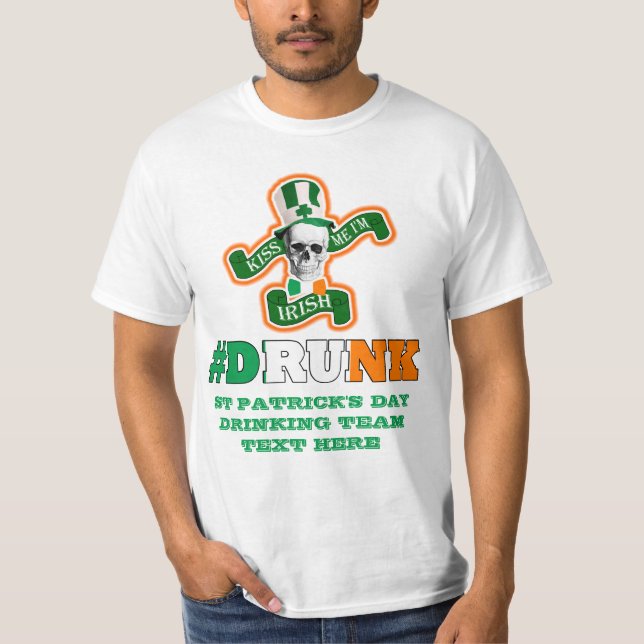 Irish betrunken St Patricks Day T-Shirt (Vorderseite)