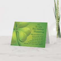 Irish Birthday Blessing Wish