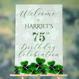 Irish Birthday Party Welcome Acrylschild