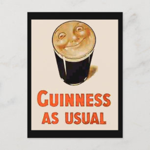Irish Black Beer Postkarte