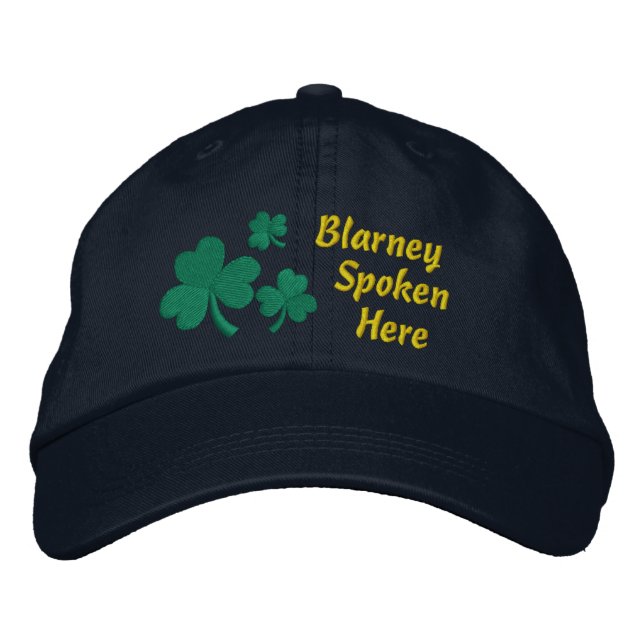 Irish Blarney Bestickte Baseballkappe (Vorderseite)