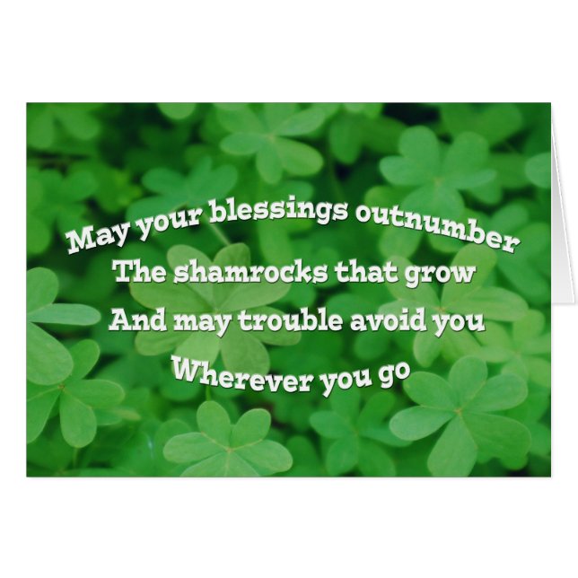 Irish Blessing (Vorderseite (Horizontal))