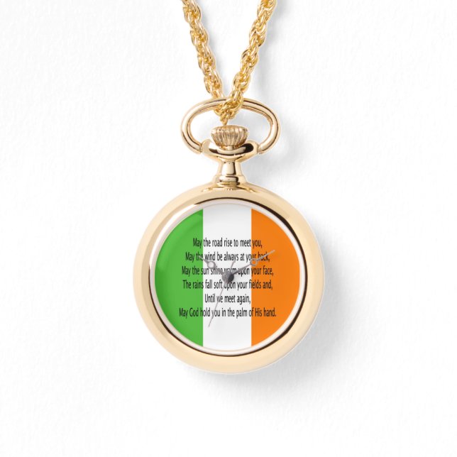 Irish Blessing Armbanduhr (Vorderseite)