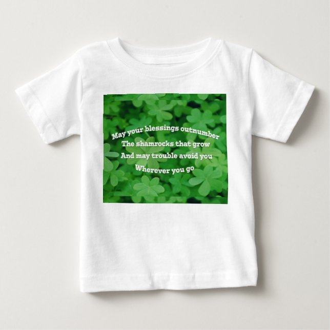 Irish Blessing Baby T-shirt (Vorderseite)