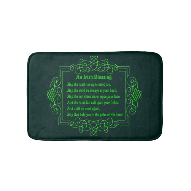 Irish Blessing Bath Mat Badematte (Vorderseite)