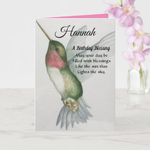 Irish Blessing Birthday Hübsch Hummingbird Wings Karte