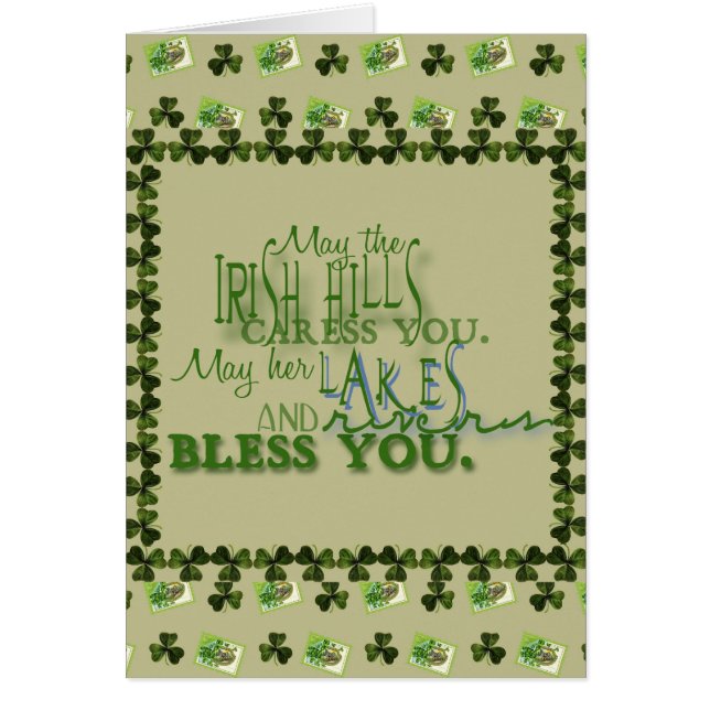 Irish Blessing Card (Vorne)