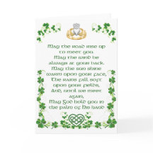 Irish Blessing Card aus Irland Option 1