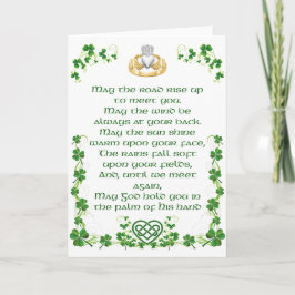 Irish Blessing Card aus Irland Option 1 Karte
