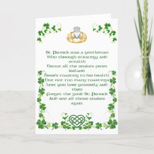 Irish Blessing Card aus Irland Option 8 Karte