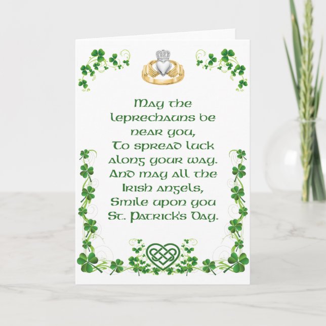 Irish Blessing Card from Ireland Option 6 Karte (Vorderseite)