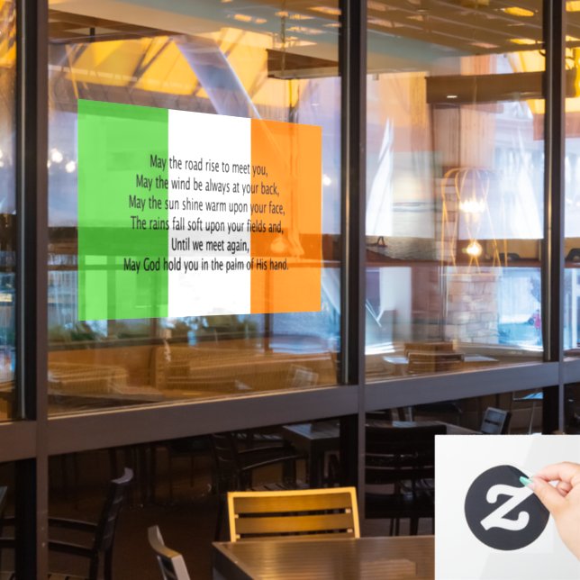 Irish Blessing Fensteraufkleber (Restaurantfenster)
