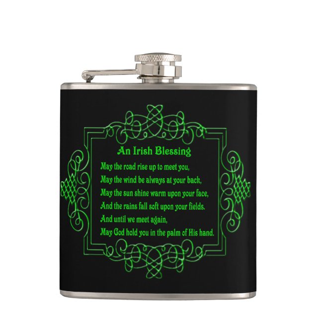 Irish Blessing Flask Flachmann (Vorderseite)