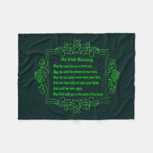 Irish Blessing Fleece Blanket