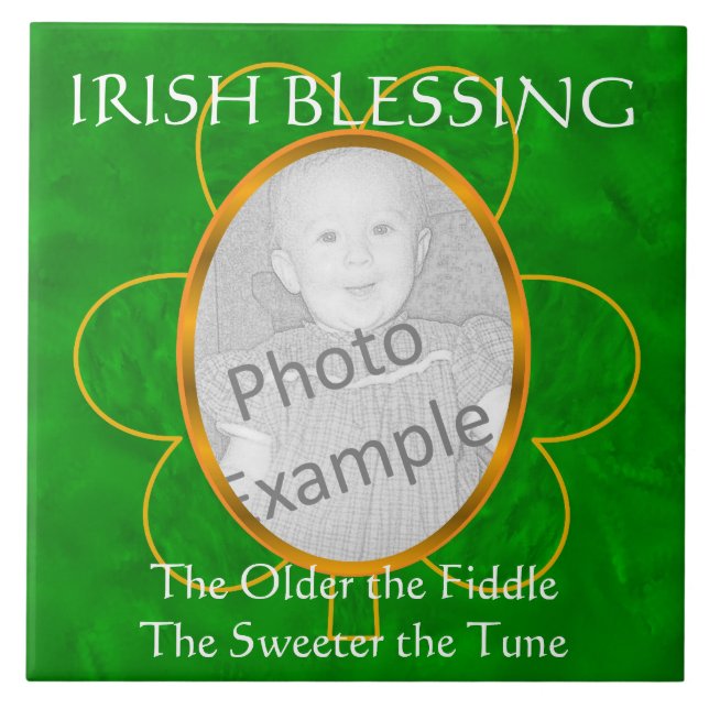 Irish Blessing - Foto Frame-the Olter the Fiddle Fliese (Vorderseite)