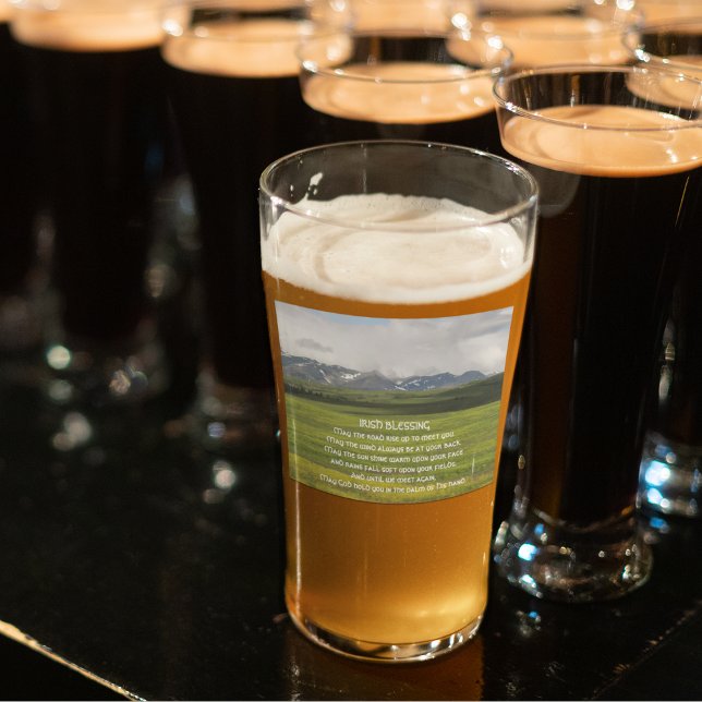 Irish Blessing Green Valley Foto Glas (In Situ)