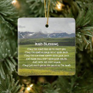 Irish Blessing Green Valley Foto Keramikornament