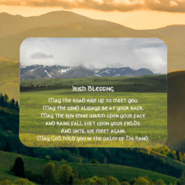 Irish Blessing Green Valley Foto Magnet