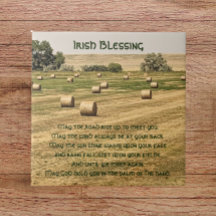 Irish Blessing Hay Bales in the Field