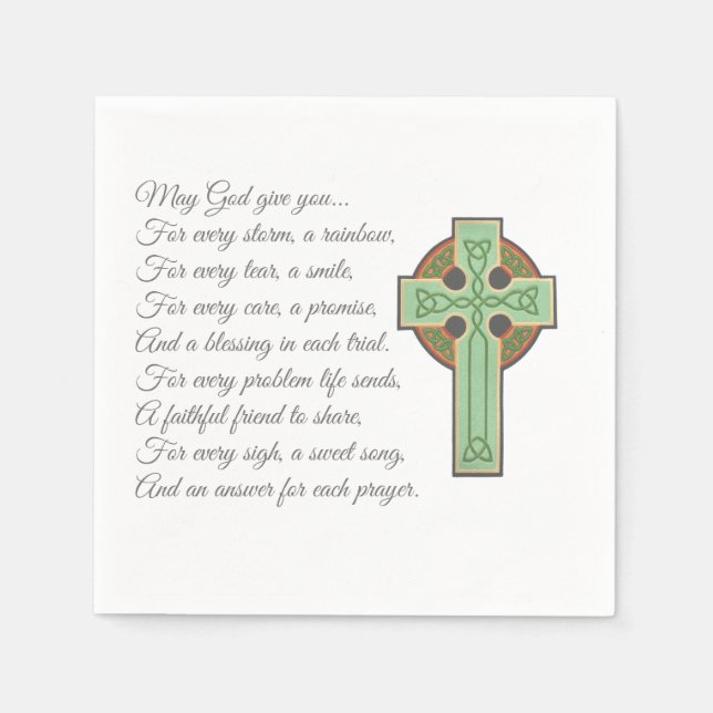 Irish Blessing II Serviette (Vorderseite)