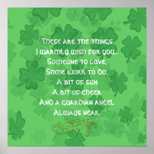 Irish Blessing - Jemand zum Lieben - Ohne Rahmen Poster