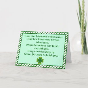 Irish Blessing Karte