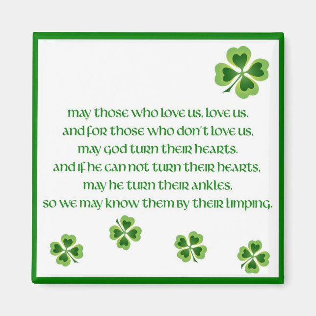 Irish Blessing Magnet (Vorne)