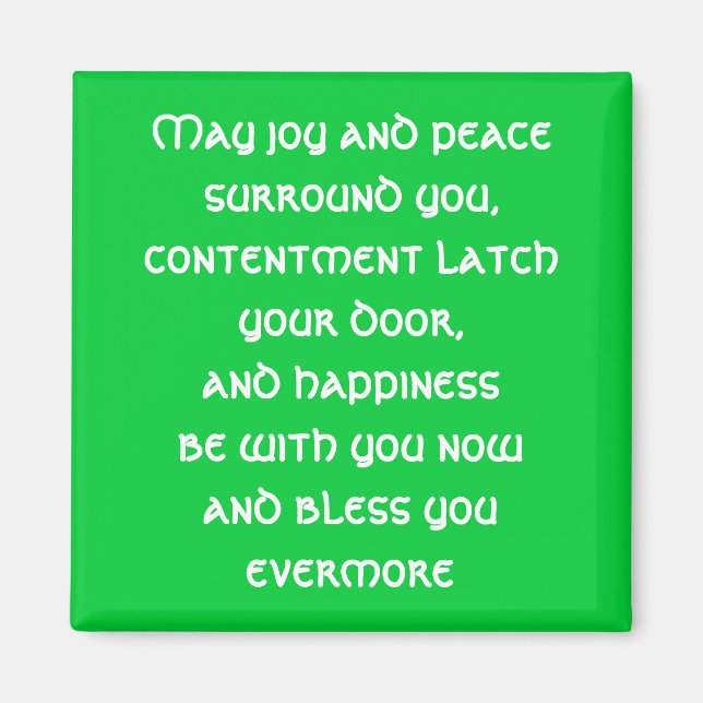 Irish Blessing Magnet (Vorne)