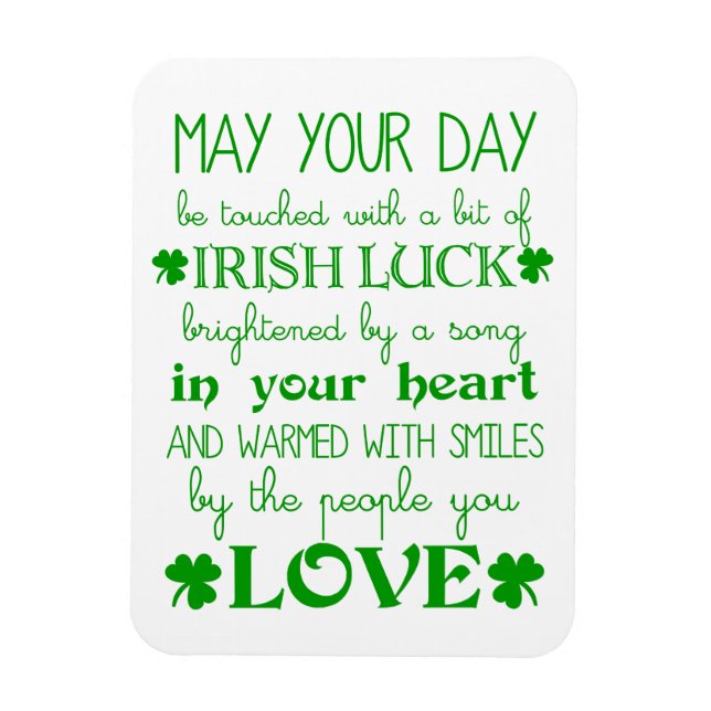 Irish Blessing-Magnet Magnet (Vertikal)